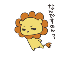 A lion and rabbit sticker #6782946