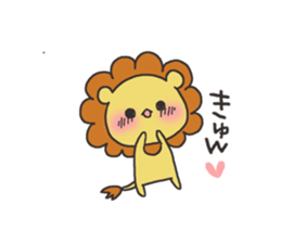 A lion and rabbit sticker #6782948