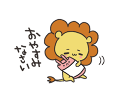 A lion and rabbit sticker #6782961