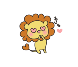 A lion and rabbit sticker #6782962