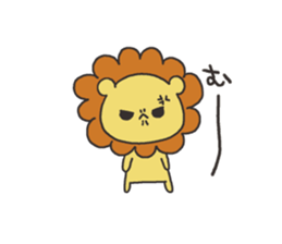 A lion and rabbit sticker #6782964