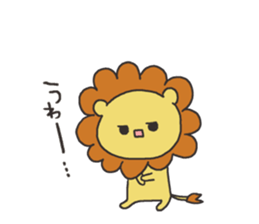 A lion and rabbit sticker #6782965