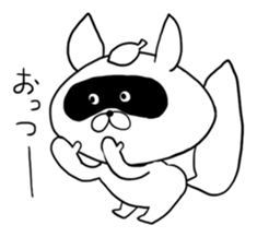 Raccoon had enough : MOW TANU sticker #6783473