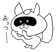 Raccoon had enough : MOW TANU sticker #6783473