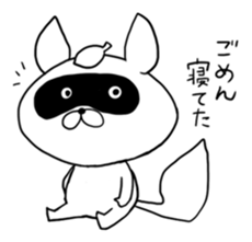 Raccoon had enough : MOW TANU sticker #6783477