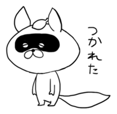 Raccoon had enough : MOW TANU sticker #6783479