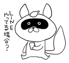 Raccoon had enough : MOW TANU sticker #6783482