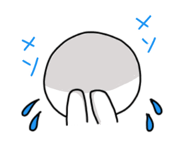 Serious look sticker sticker #6783818