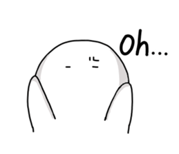 Serious look sticker sticker #6783833