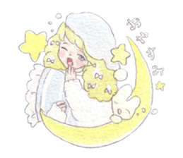 Girl and animals sticker #6783858