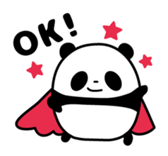 Whimsical panda sticker #6784896