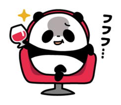 Whimsical panda sticker #6784906