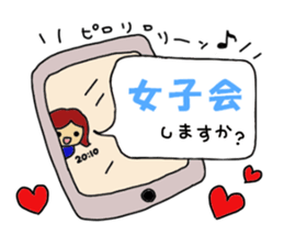 let's girl's talk sticker #6784969