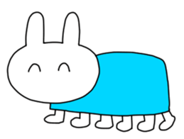 Omatsuri Wasshoi Rabbit sticker #6785023