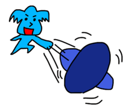 Blue Koala like a human sticker #6785165