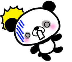 Kind-hearted panda sticker #6785273