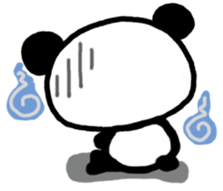 Kind-hearted panda sticker #6785274