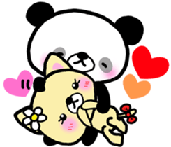 Kind-hearted panda sticker #6785282