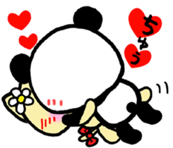 Kind-hearted panda sticker #6785284
