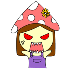 Little mushroom sticker #6785289