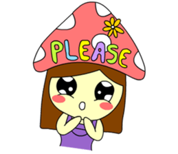 Little mushroom sticker #6785312