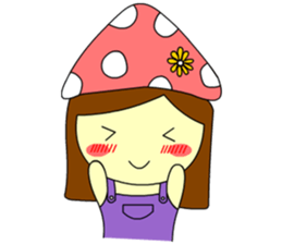 Little mushroom sticker #6785316