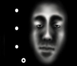 Face of the darkness sticker #6785826