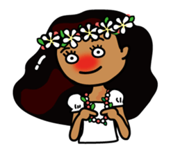 hanohano loco girl sticker #6785932