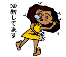 hanohano loco girl sticker #6785933