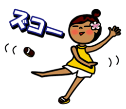 hanohano loco girl sticker #6785938