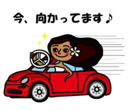 hanohano loco girl sticker #6785944