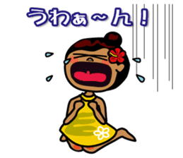 hanohano loco girl sticker #6785949