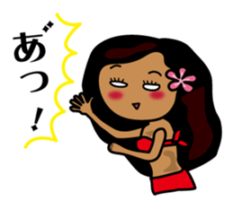 hanohano loco girl sticker #6785950