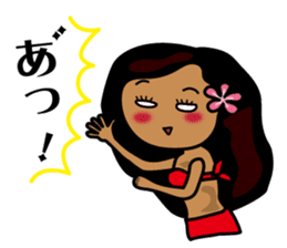 hanohano loco girl sticker #6785950