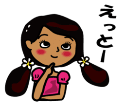 hanohano loco girl sticker #6785951