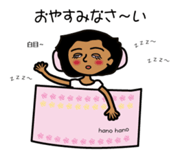 hanohano loco girl sticker #6785957