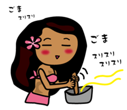 hanohano loco girl sticker #6785958