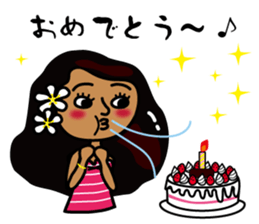 hanohano loco girl sticker #6785963