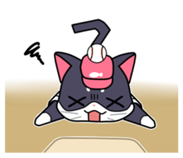 The cat which plays baseball ver.3 sticker #6786084