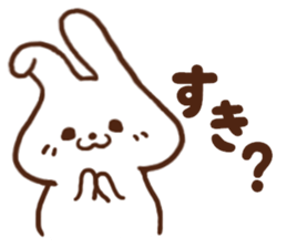 Rabbit of the joy sorrow sticker #6786217