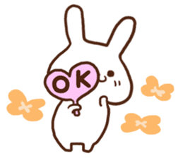 Rabbit of the joy sorrow sticker #6786221