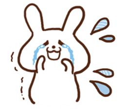 Rabbit of the joy sorrow sticker #6786230