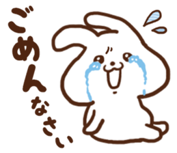 Rabbit of the joy sorrow sticker #6786231