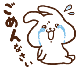 Rabbit of the joy sorrow sticker #6786231