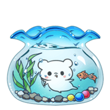 It started chilled bear. sticker #6786328