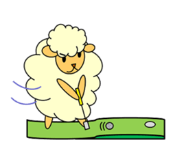 SHEEP GOLFER 2 sticker #6787814