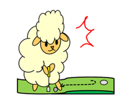 SHEEP GOLFER 2 sticker #6787815