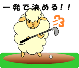 SHEEP GOLFER 2 sticker #6787820