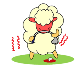 SHEEP GOLFER 2 sticker #6787821