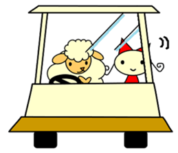 SHEEP GOLFER 2 sticker #6787824